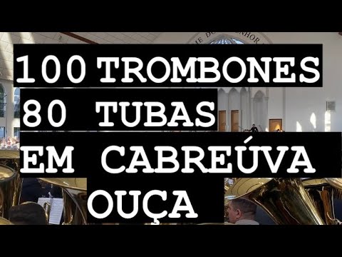 ENSAIO CABREÚVA 26/03/23 - HINO 409 - VEJA O QUE O MARCÃO FEZ COM 100 TROMBONES