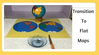 How to Transition From Continent Globe to Flat Maps - Montessori