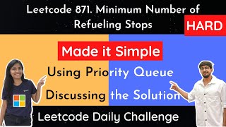 YouTube video 'Leetcode 871. Minimum Number of Refueling Stops | Discussing in Hindi'
