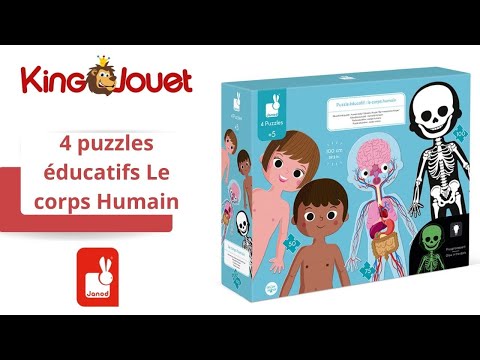 Janod - Puzzle éducatif pour enfant 225 pcs corps humain