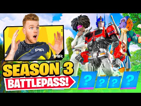 *NEW* FORTNITE SEASON 3 BATTLE PASS (TRANSFORMERS)