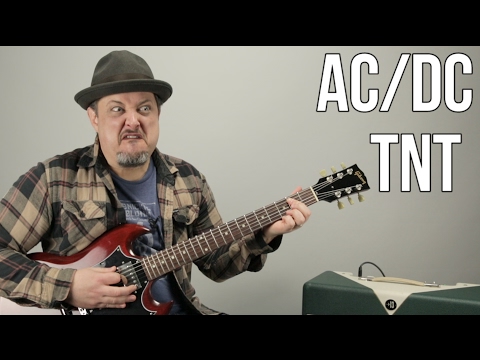 How to Play TNT by AC/DC Angus Young - Easy Power Chords