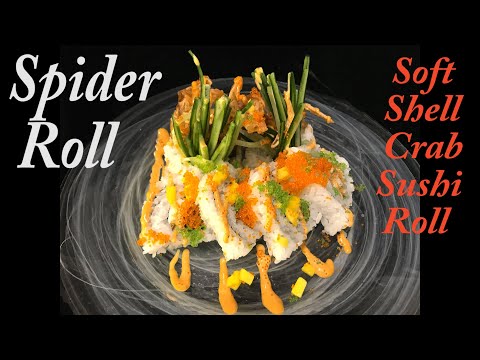 Spider roll ( Soft shell crab lover's sushi roll )  米国発・スパイダーロール