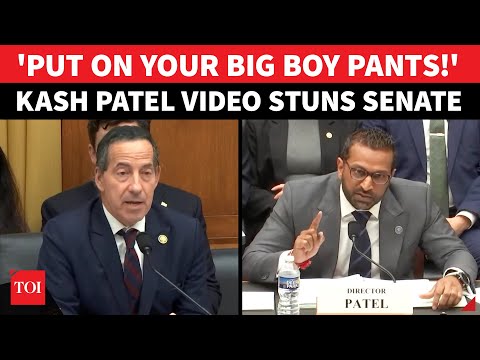 Kash Patel 'Epstein Video' Played Out At Explosive Hearing; FBI Chief Smashes Raskin's Dare