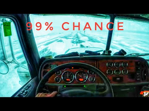99% CHANCE OF SNOW | My Trucking Life | Vlog #2464