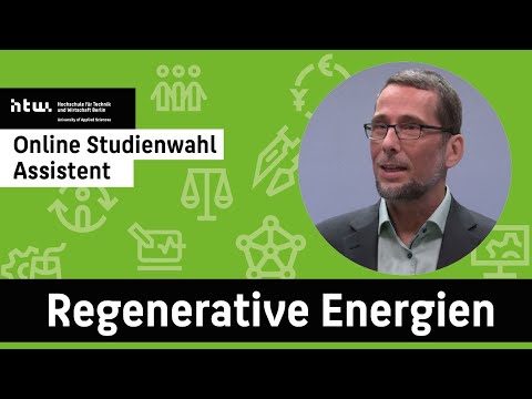 REGENERATIVE ENERGIEN STUDIEREN | Prof.Dr.-Ing. Volker Quaschning