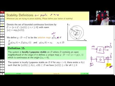MAE509 (LMIs in Control): Lecture 15, part B - Stability of Nonlinear Systems