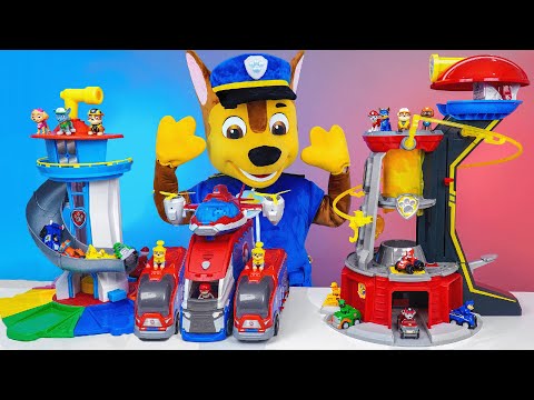 Satisfying Unboxing, Super Cool Paw Patrol Toys Collection | Paw Patrol Lookout Tower Couple Review