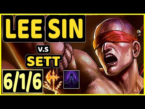 AHAHACIK (LEE SIN) vs SETT - 6/1/6 KDA JUNGLE CHALLENGER GAMEPLAY - EUW