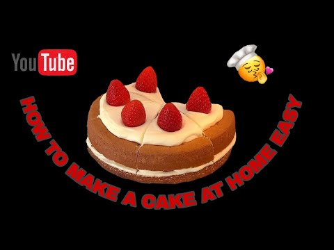 how to make cake at home 🏠