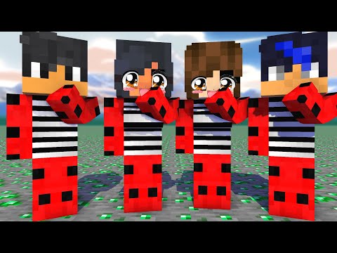 MONSTER SCHOOL:SKIRRI DANCE PRISON LADY BUG APHMAU AND FRIENDS- MINECRAFT ANIMATION
