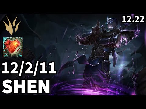 Shen Jungle vs Hecarim - EUW Master | Patch 12.22