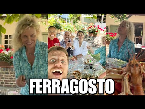 Antonella Clerici ha trascorso il ferragosto insieme al compagno e amici in Francia ha cucinato lei