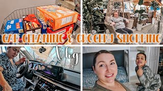 Clean My Car & Grocery Shop With Me | VLOG