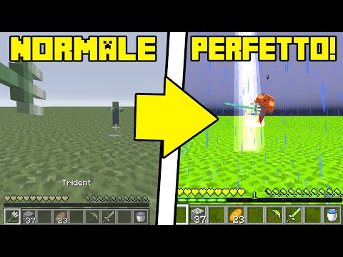 COME CREARE IL TRIDENTE PERFETTO SU MINECRAFT ITA 1.18!!