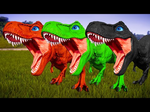 T-REX COLOR PACK vs SPINOSAURUS LVL 40 vs ULTIMASAURUS vs CHO'GATH - Jurassic World Evolution
