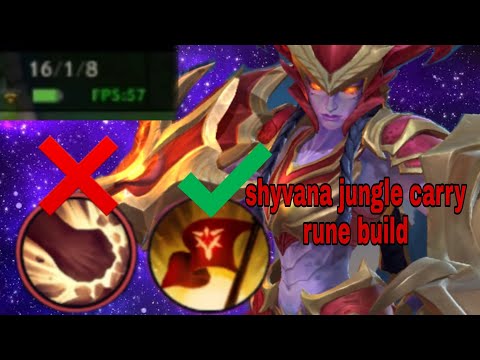 NEW RUNES FOR SHYVANA JUNGLE WILDRIFT / shyvana montage/ shyvana jungle/ shyvana wild riift
