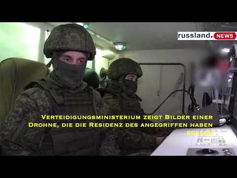 Verteidigungsministerium zeigt Bilder einer Drohne, die die Residenz angegriffen haben sollen