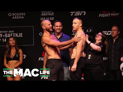 Donald Cerrone vs. Justin Gaethje Staredown | UFC Vancouver Ceremonial Weigh-ins