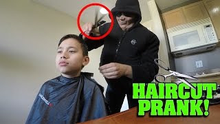 SCARY HAIRCUT PRANK GONE WRONG!!!