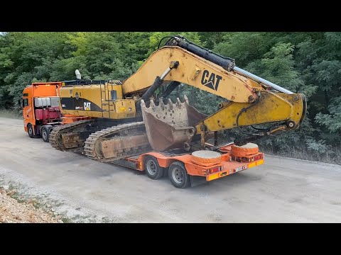 Transporting The Caterpillar 385C Excavator For Restoration - Sotiriadis-Labrianidis Mining