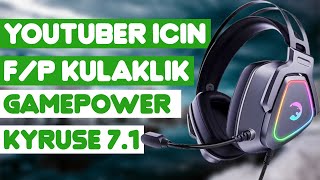 YOUTUBER OLMAK İÇİN MÜKEMMEL MİKROFONLU OYUNCU KULAKLIĞI | GAMEPOWER KYRUSE 7.1