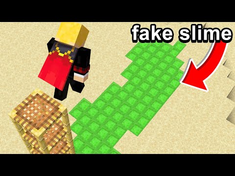 Fooling my Friend with FAKE SLIME in Minecraft...