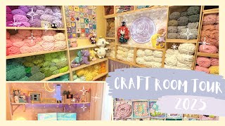 Small Space Craft Room Tour! ✨🌷 - Yarn Storage, Cricut, Gaming Setup, Resin, Seamstress Storage Tips