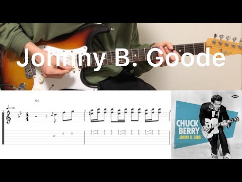 Chuck Berry - Johnny B. Goode (guitar cover with tabs & chords)