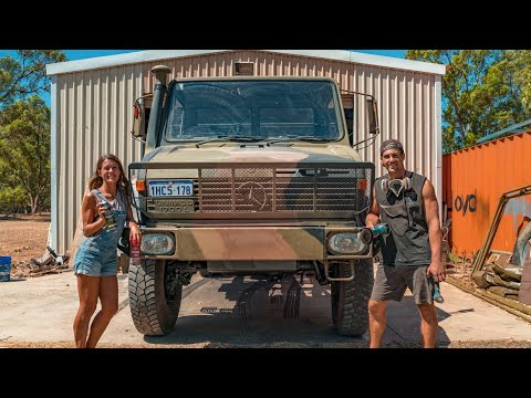 RESTORING OUR 80s EX-ARMY UNIMOG TRUCK - THE BUILD BEGINS! DIY Expedition Vehicle Build #1