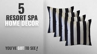 Top 10 Resort Spa Home Decor [2018 ]: Set of 4 - Indoor / Outdoor Squa