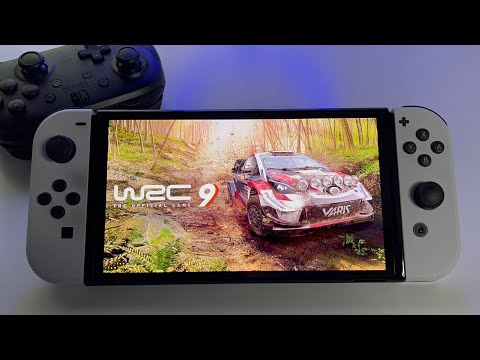 WRC 9 The Official Game - REVIEW | Switch OLED handheld gameplay