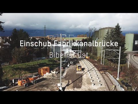 Einschub Fabrikkanalbrücke Biberist