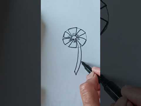 how to draw beautiful and easy 🌺🌻🌹🌷flower drawing