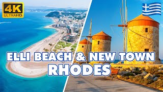 RHODES TOWN, Greece : Evening Walking Tour | Elli Beach & New Town Magic