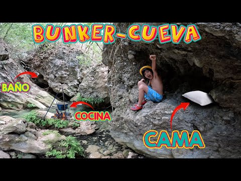 CONSTRUYO mi BUNKER en una CUEVA | EXPLORO el RIO de los Renacuajos