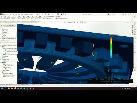 Rotating Locking Plate - Demonstration of FEA Mesh Size on Stress Analysis Resolution