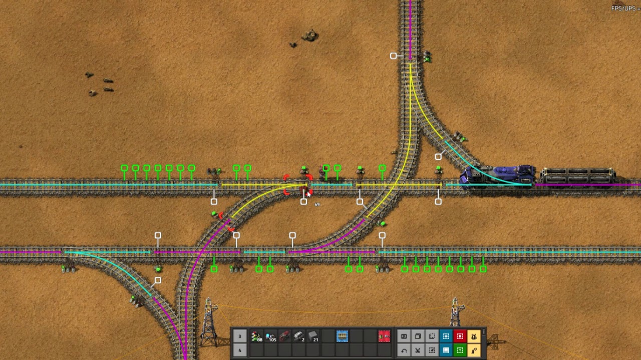 Factorio Train Tutorial Part 8 - Multiple Intersections