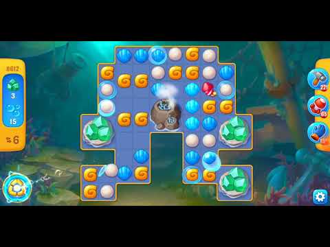 Fishdom. 8612 level no boosters and diamonds. 11 moves