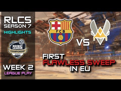 RLCS Season 7 week 2 - JSTN nasty freestyle flip reset, first EU flawless sweep & more insane plays!