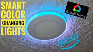 Lumary RGBAI Smart LED Recessed Lights With Color Light Ring