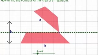 How to find the Formula for the Area of a Trapezoid (Trapezium)