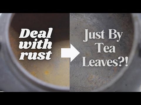 How to remove rust from Japanese cast iron kettle(Tetsubin) with tea