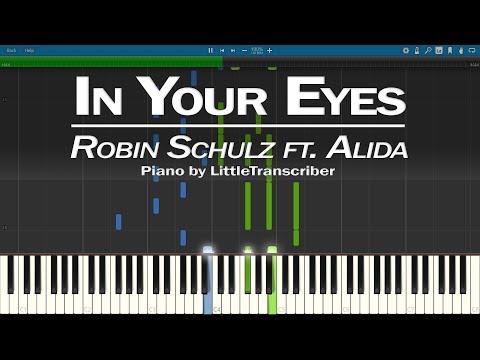 Robin Schulz ft. Alida - In Your Eyes (Piano Cover) Synthesia Tutorial by LittleTranscriber
