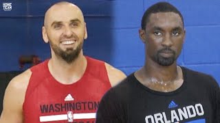 Marcin Gortat & Ben Gordon Team Up in Pick Up Game