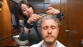 Download lagu 💈(ASMR) Outstanding VIP Haircut Experience near Tokyo Station by Japanese Female Barber mp3