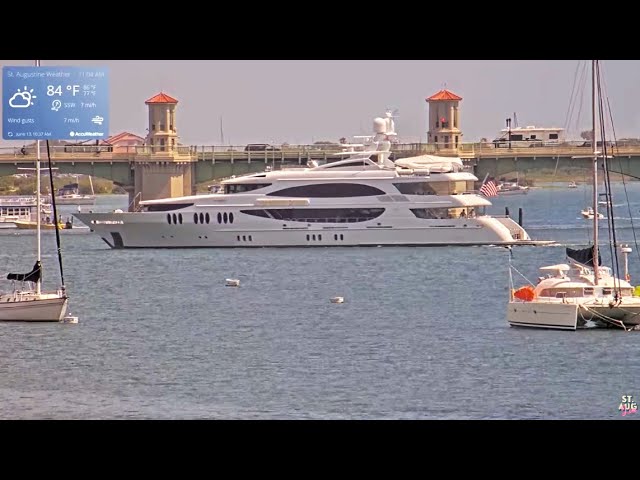 Live webcam view of Bridge of Lions & Matanzas River