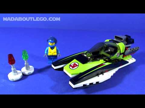 Vidéo LEGO City 60114 : Le bateau de course