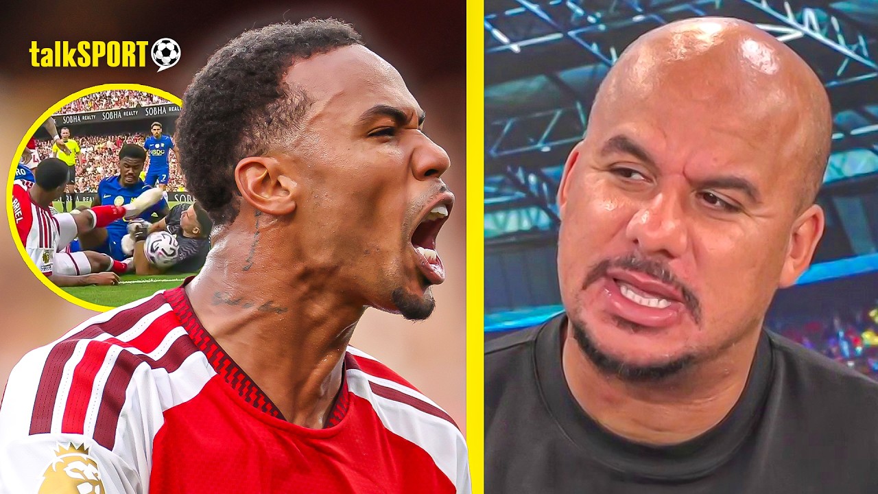 "ARSENAL GET AWAY WITH A LOT!" Gabby Agbonlahor FUMES at Gabriel's 'DANGEROUS' Challenge on Martínez