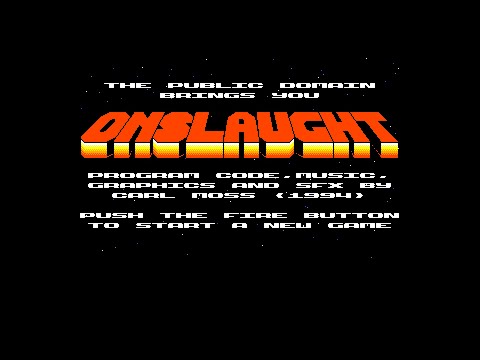 Onslaught (1994) from Carl Moss on the Amiga - Quick play